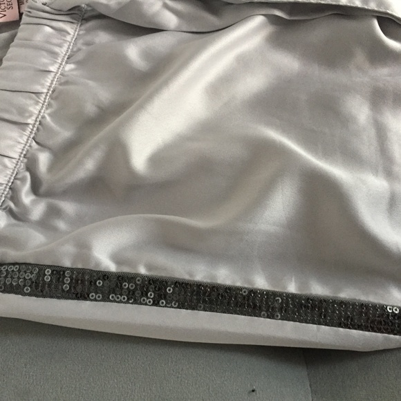 Afterhours satin sequin silver pajama pants - Picture 7 of 13